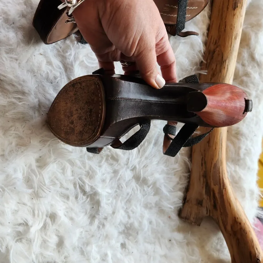 Ugg collection platform heels wood bottom